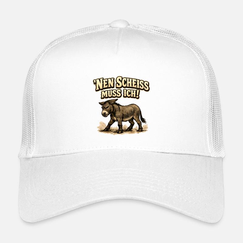 Nen Scheiss Muss Ich Esel Kinder Trucker-Cap
