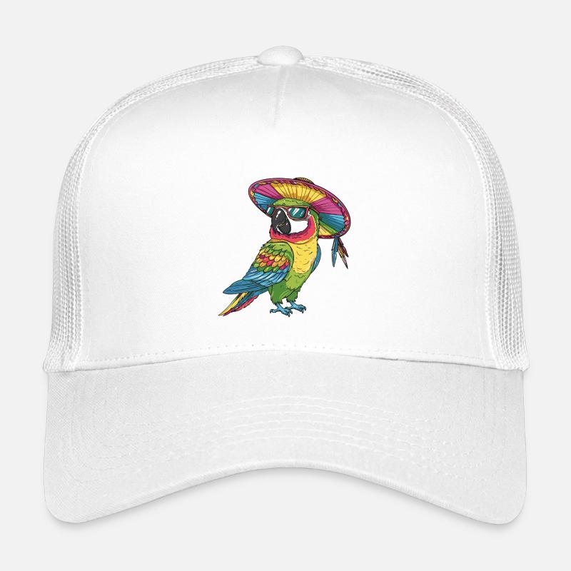 Papagei Comic Lustig Sombrero Kinder Trucker-Cap