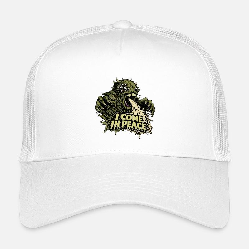I Come in Peace Alien Monster Shirt Kids’ Trucker Cap