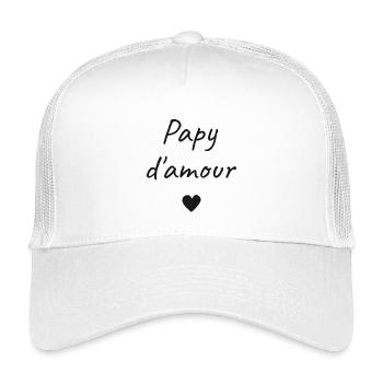 Papy d'Amour - Casquette trucker enfant - blanc - Devant