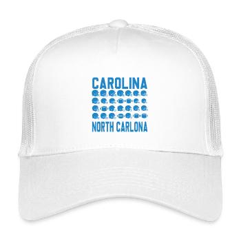 Iconrader du football de Caroline - Casquette trucker enfant - blanc - Devant