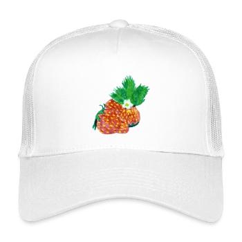 Art de la fraise - Casquette trucker enfant - blanc - Devant
