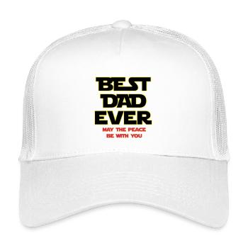 Meilleur Papa Épanouie Néon - Casquette trucker enfant - blanc - Devant