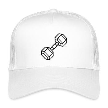 Dumbbell Icon Weights Training - Kids’ Trucker Cap - white - Front