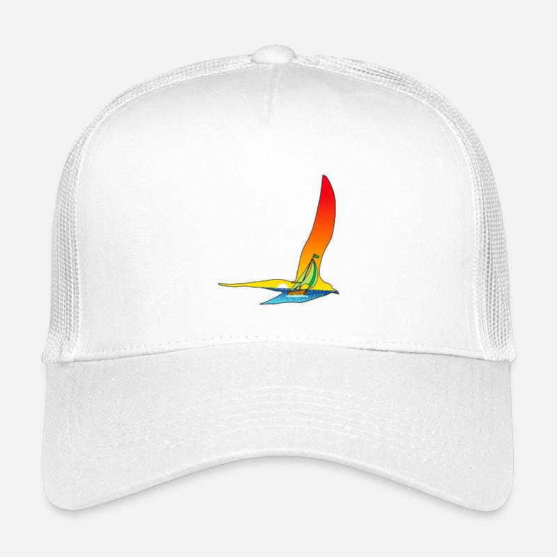 Voyage d'un oiseau et d'un bateau Casquette trucker enfant