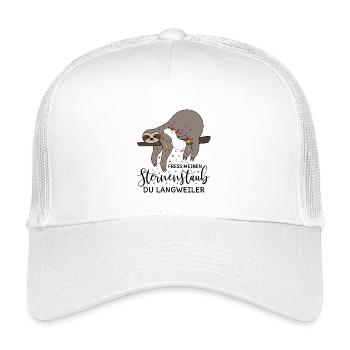 Einhorn Faultier Spruch Fress meinen Sternenstaub - Kinder Trucker-Cap - Weiß - Vorne