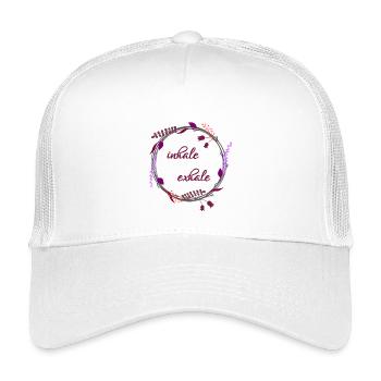 Inspirez ... Expirez ... - Casquette trucker enfant - blanc - Devant