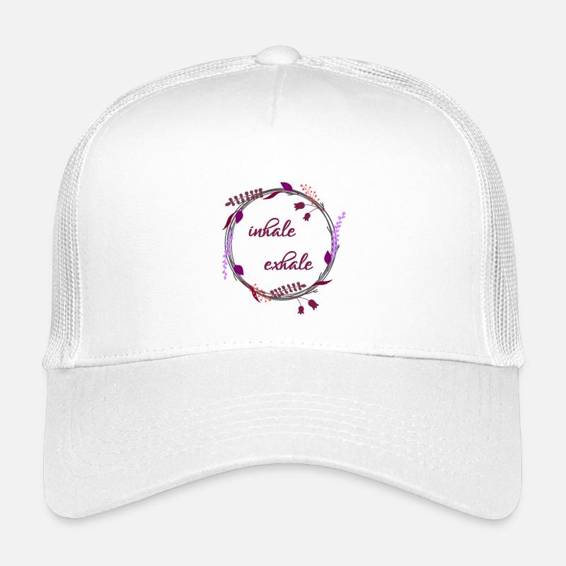 Inhale... Exhale... - Kinder Trucker-Cap - Weiß