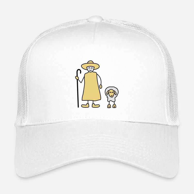 schaefer schafe tier beruf - Kinder Trucker-Cap - Weiß