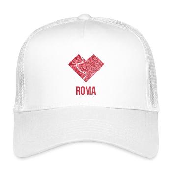 Roma - Casquette trucker enfant - blanc - Devant
