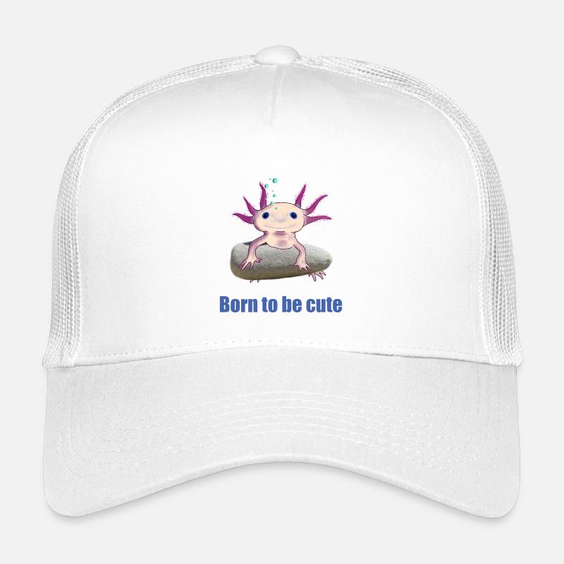 Axolotl - Born to be cute, handgezeichnet Kinder Trucker-Cap