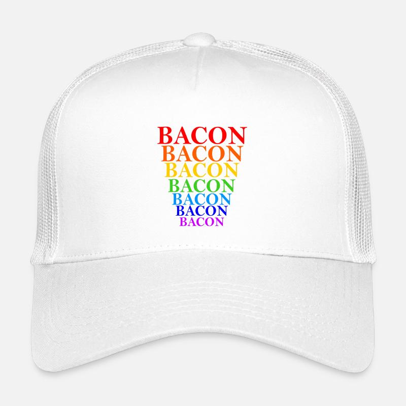 Regenbogen Bacon Stapel Design Kinder Trucker-Cap