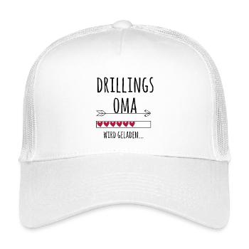 werdende Drillingsoma Schwangerschaft Drillinge - Kinder Trucker-Cap - Weiß - Vorne