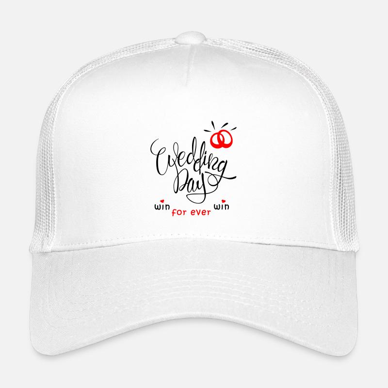 Hochzeit, Eheringe, Braut, Wedding Day Kinder Trucker-Cap