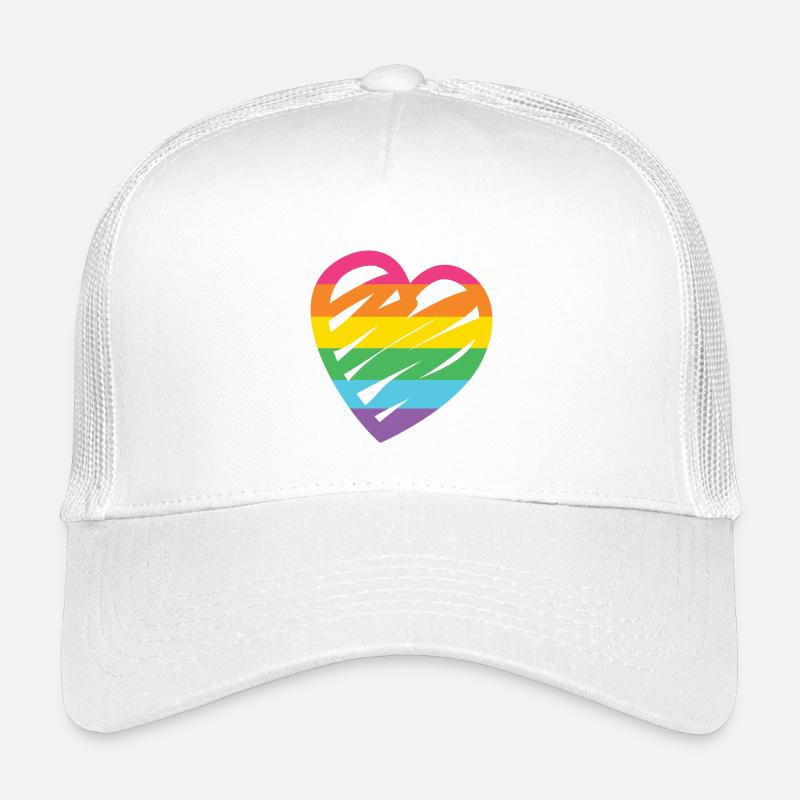 LGBTQ-Regenbogenherz Kinder Trucker-Cap