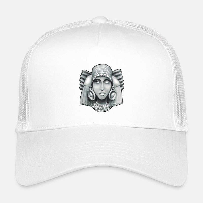Aztekische Göttin Chalchiuhtlicue 2 - Kinder Trucker-Cap - Weiß