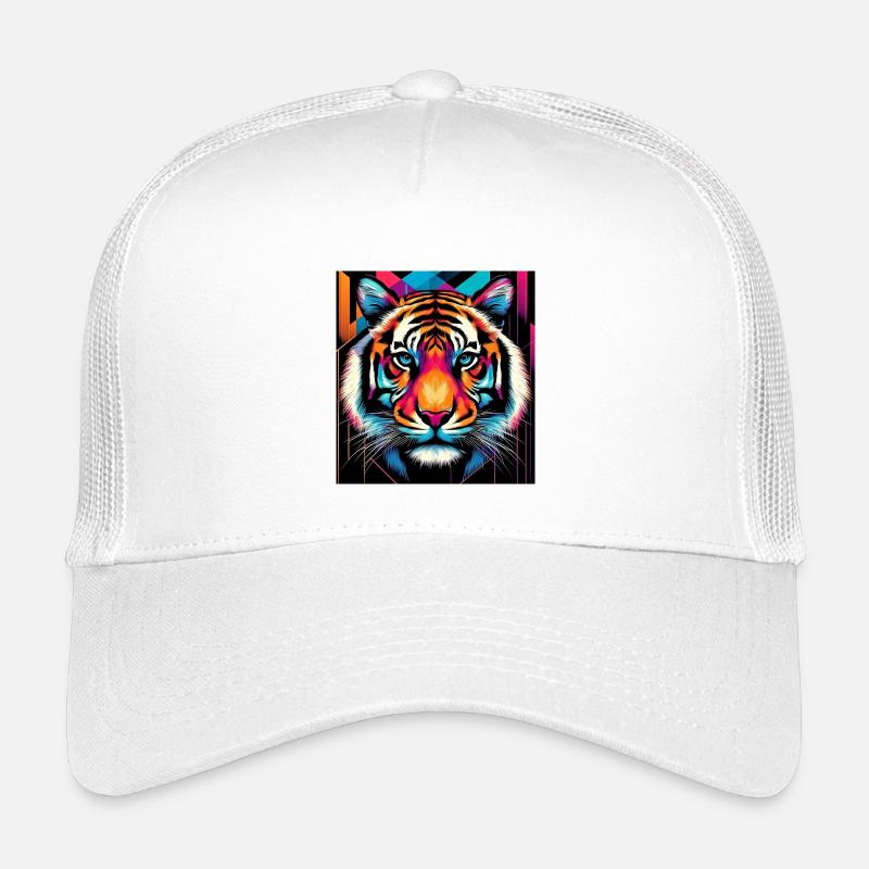 Tiger - Kinder Trucker-Cap - Weiß