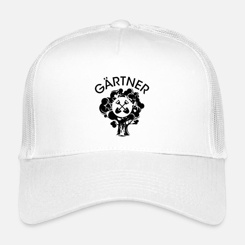 Gärtner Werkzeug Baum Symbol Garten Schaufel icon - Kinder Trucker-Cap - Weiß