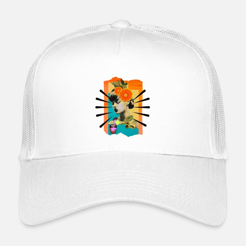 Frau Pop Art Kinder Trucker-Cap