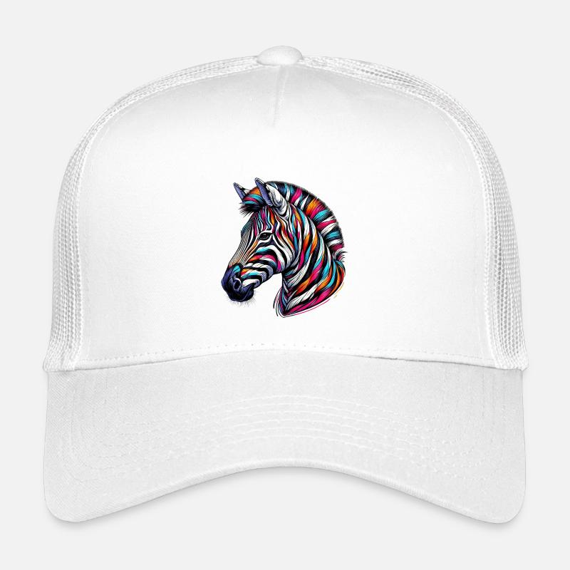 Zebra - Kinder Trucker-Cap - Weiß