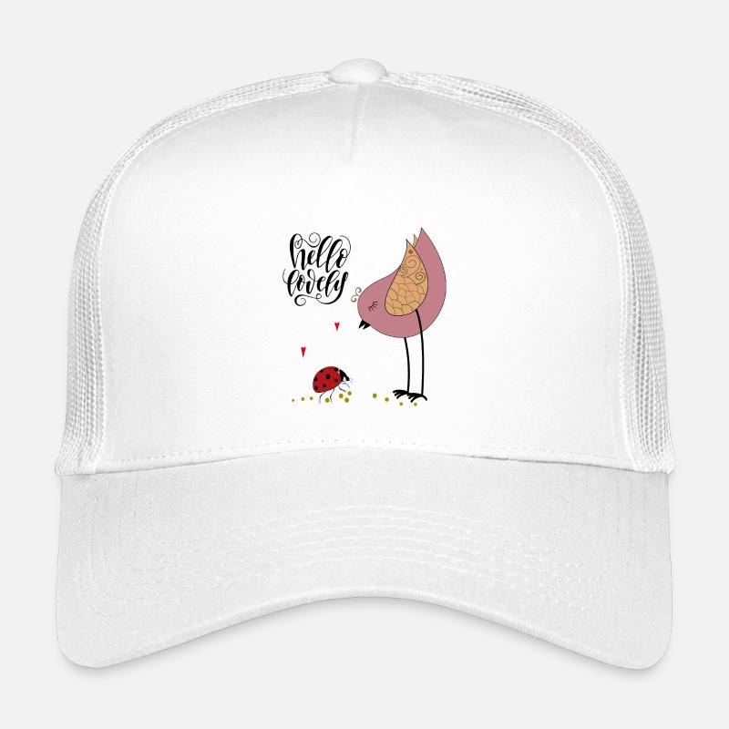 Hello Lovely Valentine - Kinder Trucker-Cap - Weiß