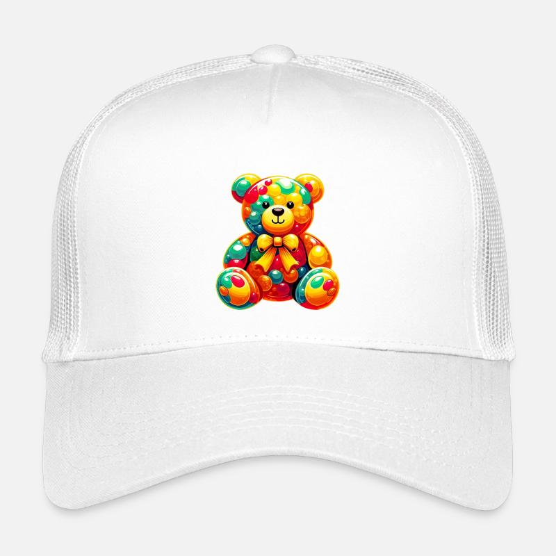 Bär - Kinder Trucker-Cap - Weiß
