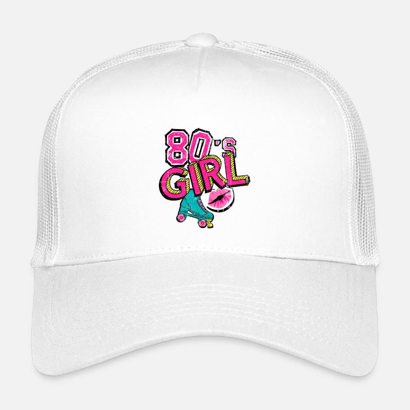 80er Jahre Mädchen Rollschuh Kinder Trucker-Cap