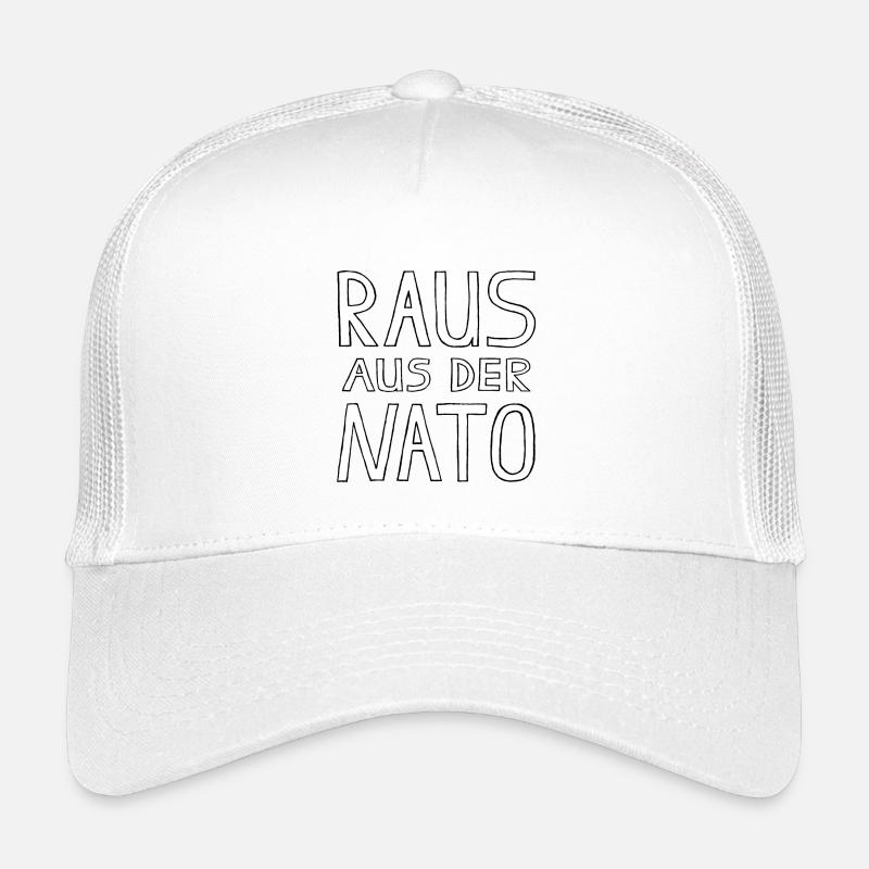 RAUS AUS DER NATO - Kinder Trucker-Cap - Weiß