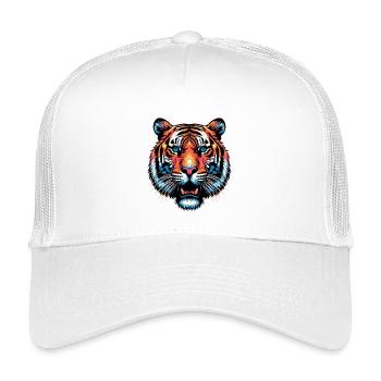 Tiger - Kinder Trucker-Cap - Weiß - Vorne