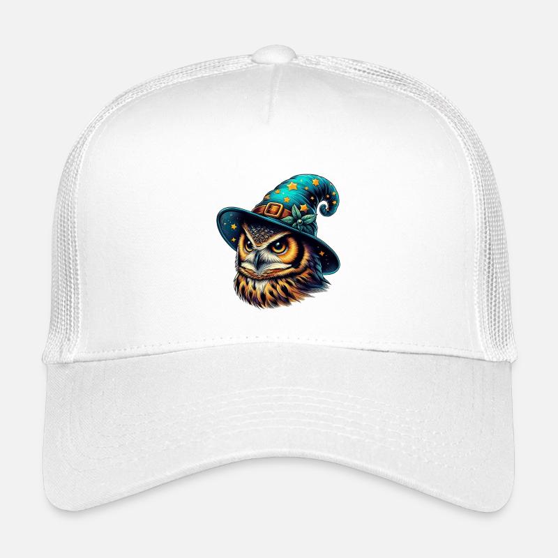 Zauberer Eule - Kinder Trucker-Cap - Weiß