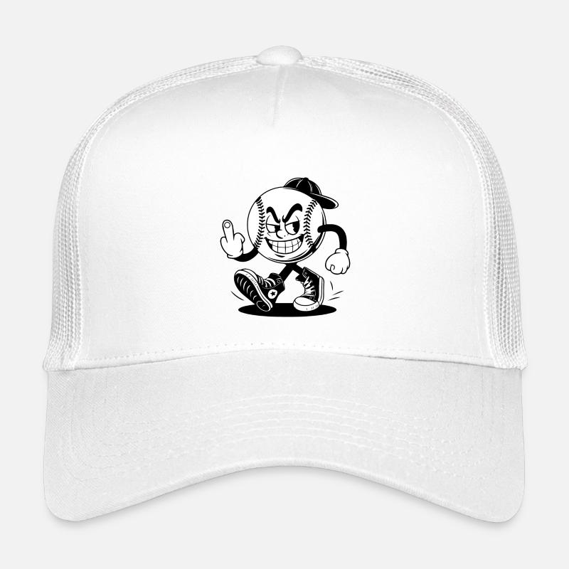 Baseball mit einem selbstbewussten Kinder Trucker-Cap