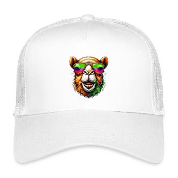 Camel - Kids’ Trucker Cap - white - Front