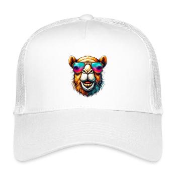 Camel - Kids’ Trucker Cap - white - Front