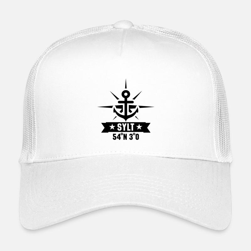 Sylt 54 Grad Nord 8 Grad Ost Kinder Trucker-Cap