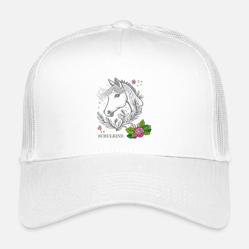 Schulkind - Kinder Trucker-Cap - Weiß