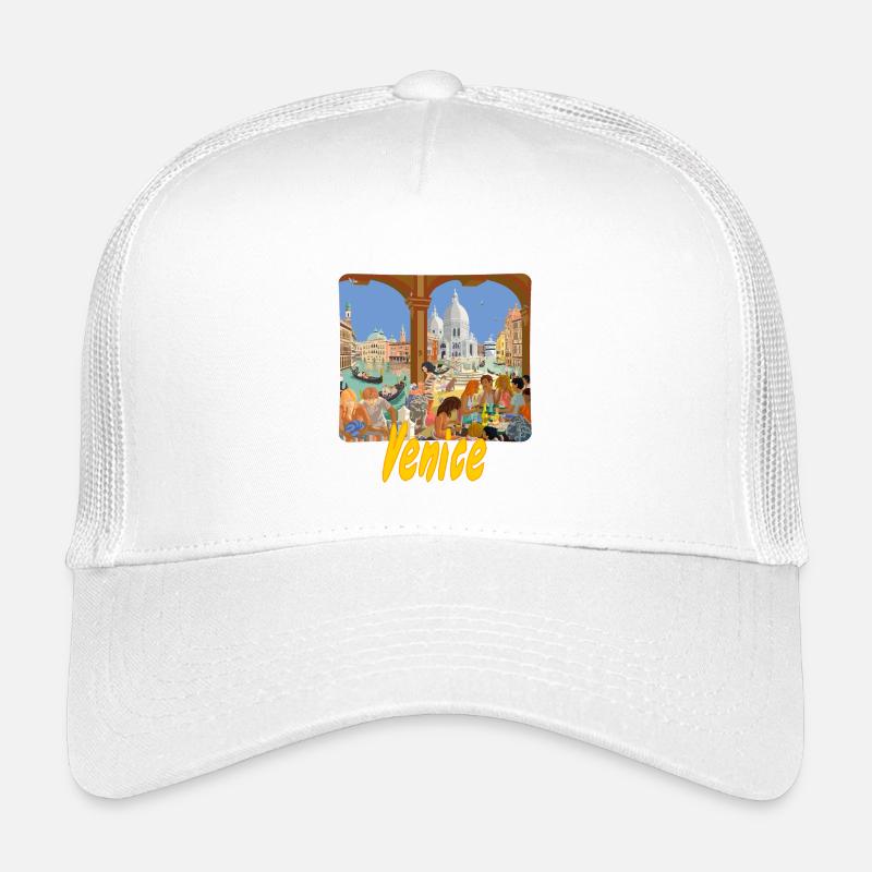 Venedig - Kinder Trucker-Cap - Weiß