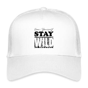 Besitze dich selbst und bleib wild - Kinder Trucker-Cap - Weiß - Vorne