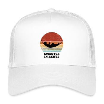 Rente Konditor Rentner Ruhestand Konditorei Bäcker - Kinder Trucker-Cap - Weiß - Vorne