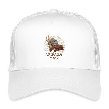 Wikinger Walhalla Runenhelm - Kinder Trucker-Cap - Weiß - Vorne