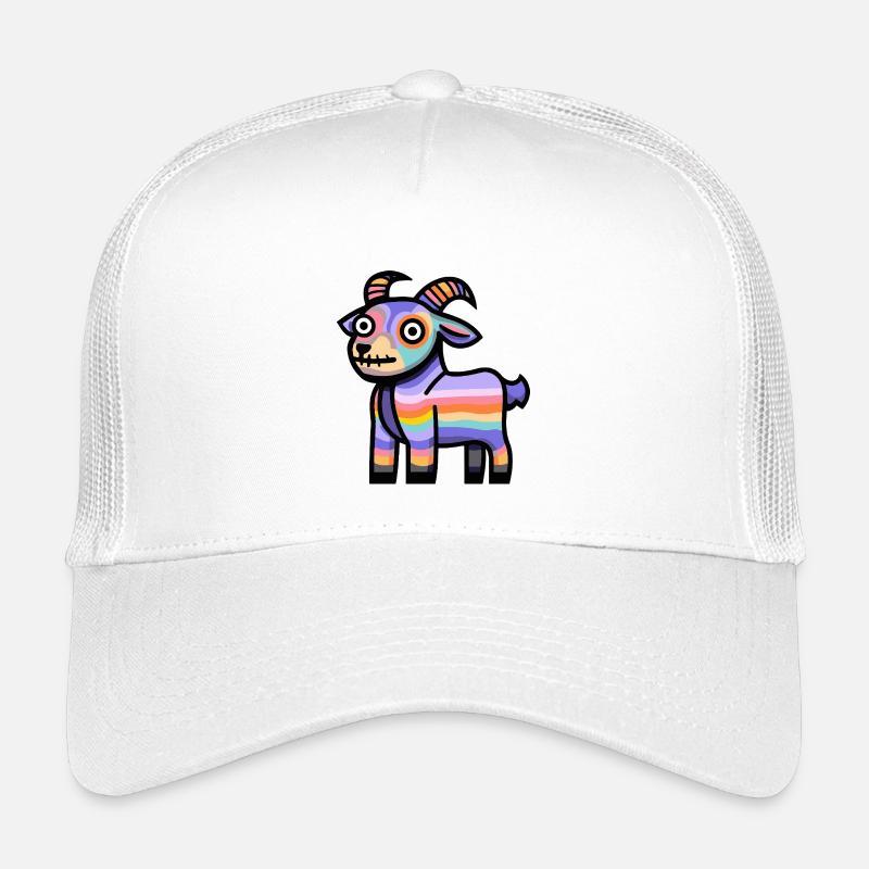 Bergziege Halloween Comic Lustig Kinder Trucker-Cap