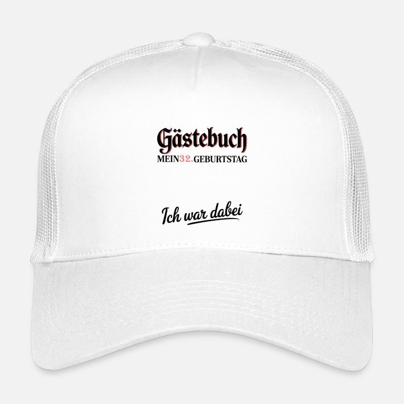 Gästebuch 32. Geburtstag – Ich war dabei Shirt Kinder Trucker-Cap