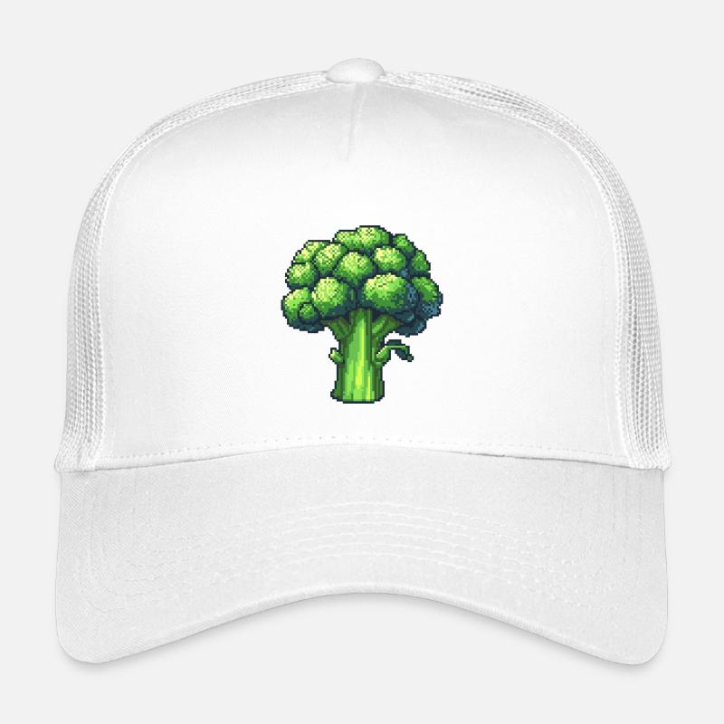 Frischer Pixel Brokkoli Kinder Trucker-Cap