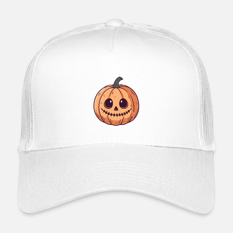 Pumpkin Skull Cartoon Casquette trucker enfant