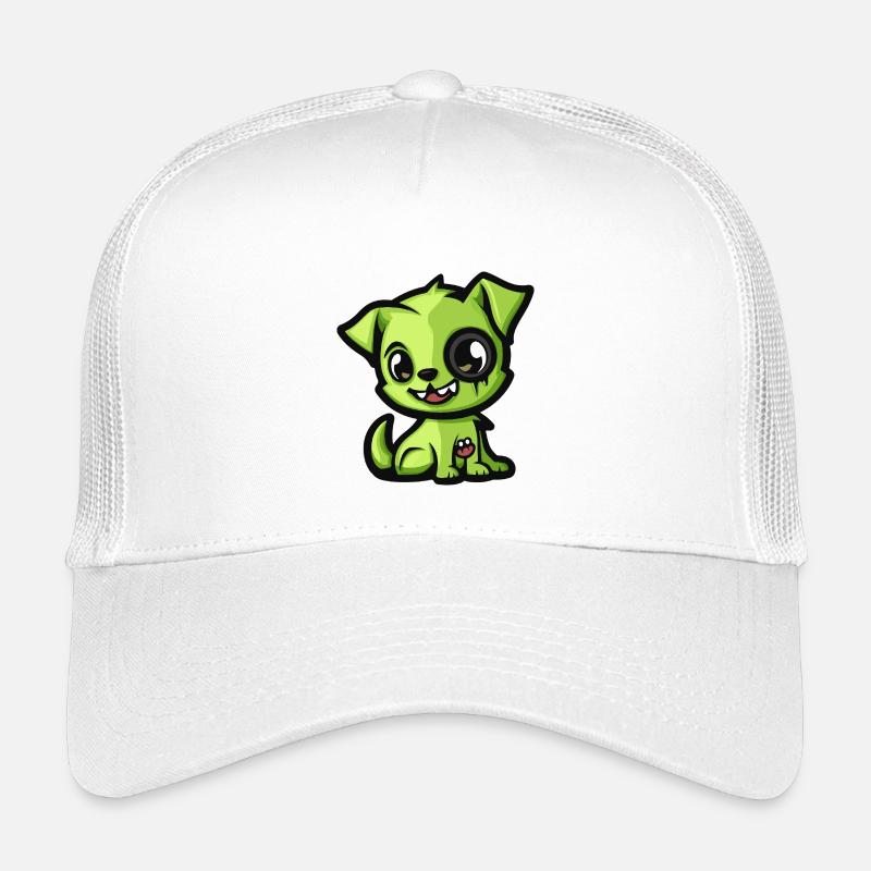 Hund Halloween Zombie Comic Kinder Trucker-Cap