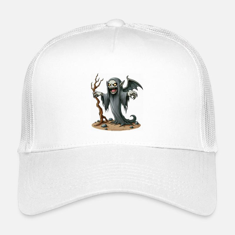 Sensenmann-Banshee auf der Erde Kinder Trucker-Cap
