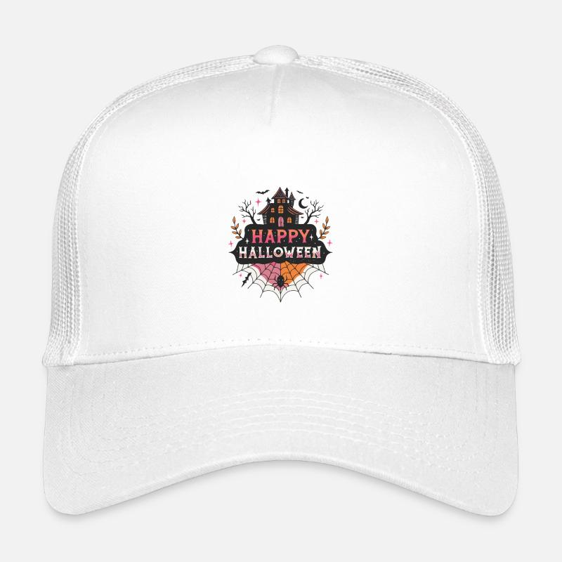 Halloween Spukhaus & Spinne Kinder Trucker-Cap