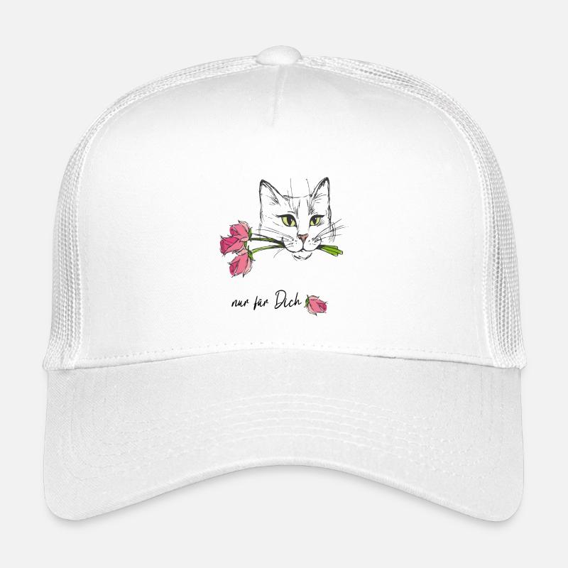 Katze mit Rosen  Kinder Trucker-Cap