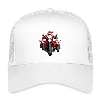 Motorcyclists Christmas - Kids’ Trucker Cap - white - Front