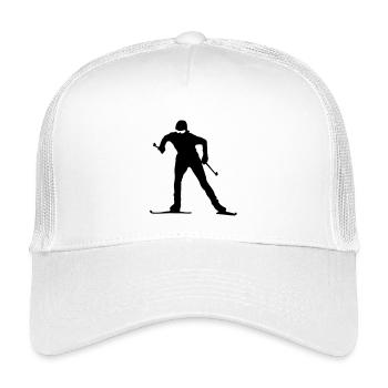 Cross-country skiing - Kids’ Trucker Cap - white - Front