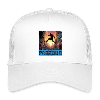 parkour - Kids’ Trucker Cap - white - Front